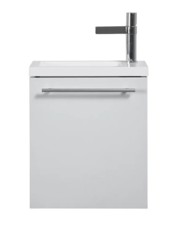 Подвесная тумба с раковиной Parly Spa Tight-40 белый глянцевый